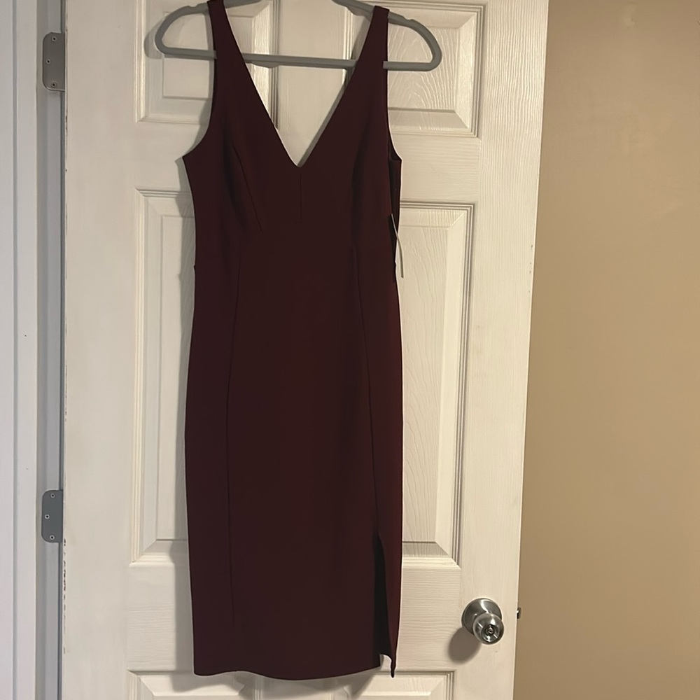 Lulus Maroon Midi Dress